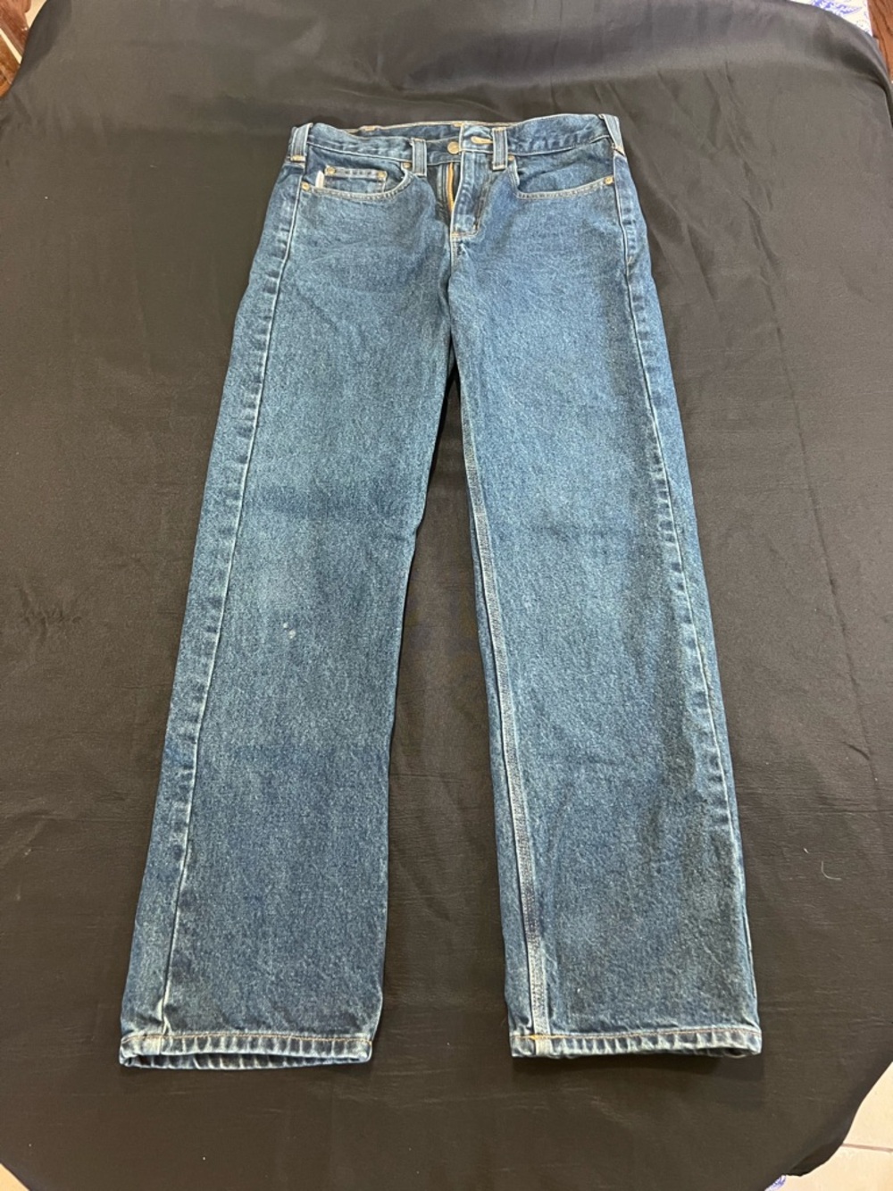 Carhartt Men's Medium Wash Blue Straight Jeans 32x32